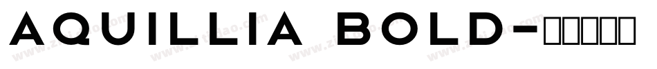 Aquillia Bold字体转换